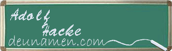 Adolf Hacke Visitenkarte